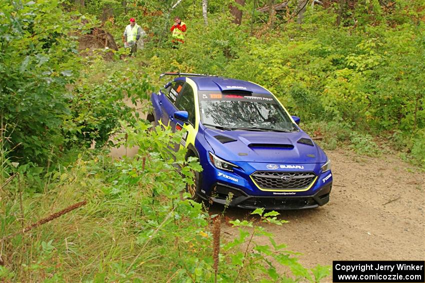 Travis Pastrana / Rhianon Gelsomino Subaru WRX ARA25L on SS11, Otterkill I.