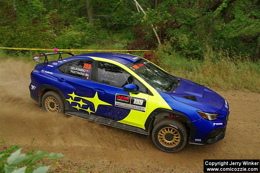 Travis Pastrana / Rhianon Gelsomino Subaru WRX ARA25L on SS11, Otterkill I.