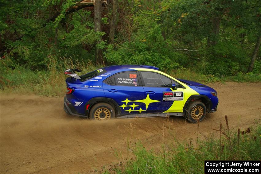 Travis Pastrana / Rhianon Gelsomino Subaru WRX ARA25L on SS11, Otterkill I.