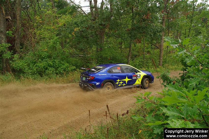 Travis Pastrana / Rhianon Gelsomino Subaru WRX ARA25L on SS11, Otterkill I.