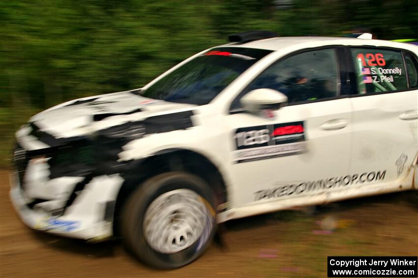 Sean Donnelly / Zach Pfeil Peugeot 208 Rally4 on SS11, Otterkill I.