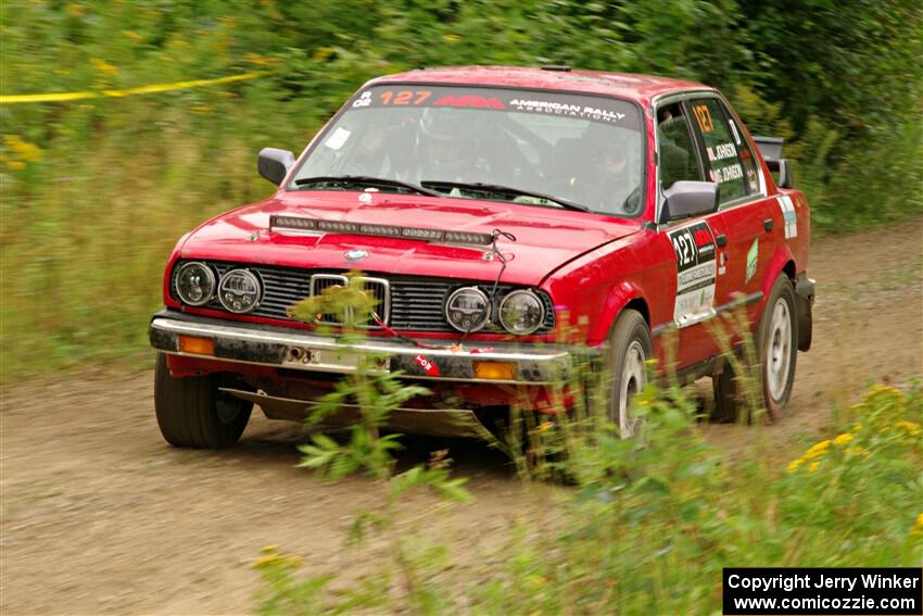 Levi Johnson / Griffin Johnson BMW 325e on SS11, Otterkill I.
