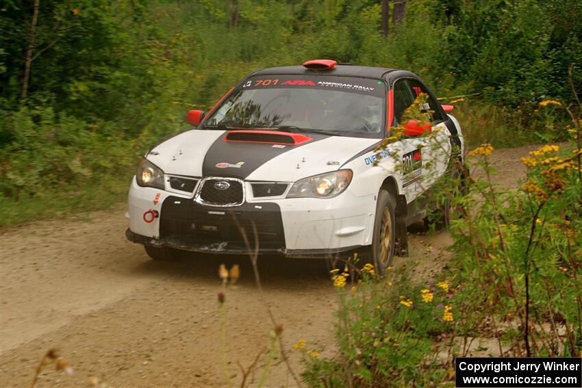 Jason Cook / Maggie Tu Subaru WRX on SS11, Otterkill I.