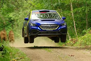 Travis Pastrana / Rhianon Gelsomino Subaru WRX ARA25L on SS15, Otterkill II.