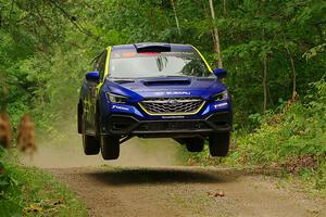 Travis Pastrana / Rhianon Gelsomino Subaru WRX ARA25L on SS15, Otterkill II.