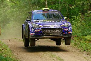 Patrick Gruszka / John Hall Hyundai i20 R5 on SS15, Otterkill II.