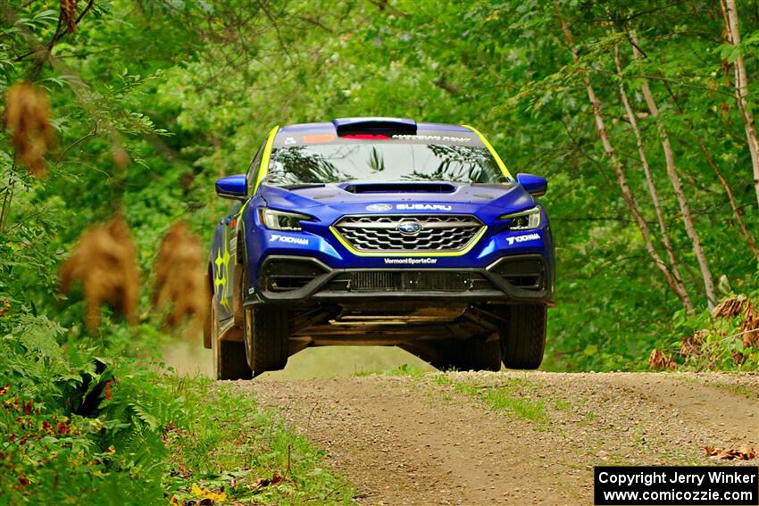 Travis Pastrana / Rhianon Gelsomino Subaru WRX ARA25L on SS15, Otterkill II.