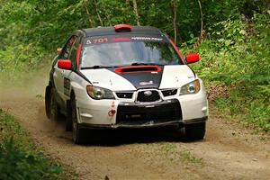 Jason Cook / Maggie Tu Subaru WRX on SS15, Otterkill II.
