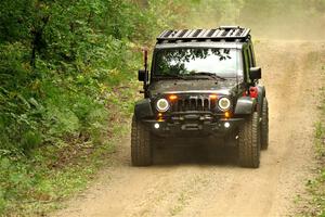 A Jeep Wrangler sweeps SS15, Otterkill II.