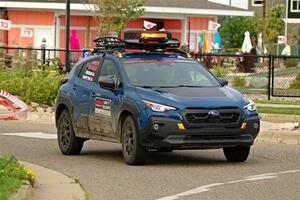 The 'Safety Delegate' car, a Subaru Crosstrek, on SS20, Sanford Center.
