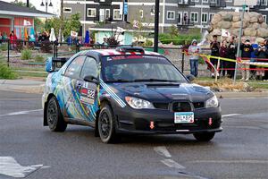 Matt James / Jackie James Subaru Impreza on SS20, Sanford Center.