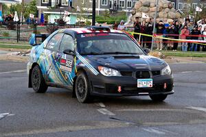 Matt James / Jackie James Subaru Impreza on SS20, Sanford Center.