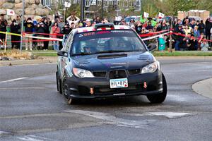 Matt James / Jackie James Subaru Impreza on SS20, Sanford Center.