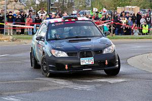 Matt James / Jackie James Subaru Impreza on SS20, Sanford Center.