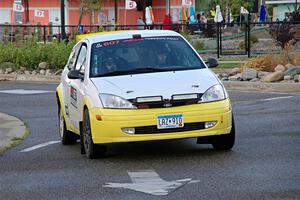 Drake Willis / Jacob Kohler Ford Focus ZX3 on SS20, Sanford Center.