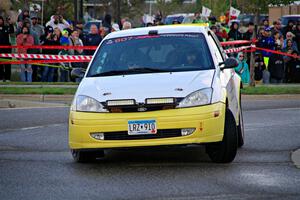Drake Willis / Jacob Kohler Ford Focus ZX3 on SS20, Sanford Center.