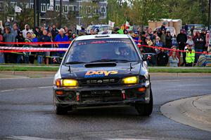 Jack Nelson / Isaac Zink Subaru Impreza on SS20, Sanford Center.