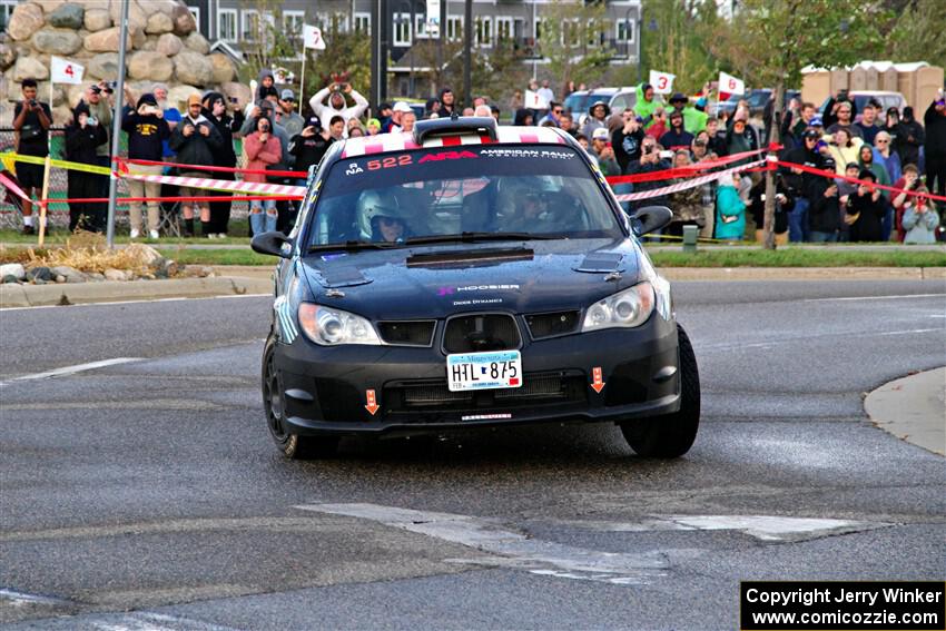 Matt James / Jackie James Subaru Impreza on SS20, Sanford Center.