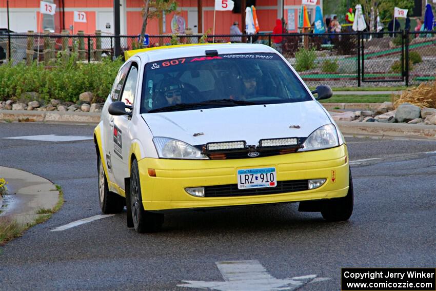 Drake Willis / Jacob Kohler Ford Focus ZX3 on SS20, Sanford Center.
