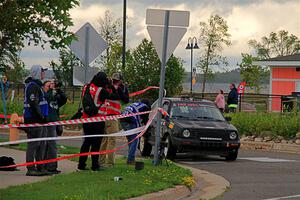 Andy Cowan / John Vinti VW Jetta VR6 on SS20, Sanford Center.