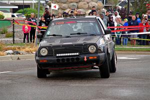 Andy Cowan / John Vinti VW Jetta VR6 on SS20, Sanford Center.