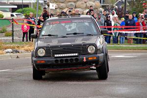 Andy Cowan / John Vinti VW Jetta VR6 on SS20, Sanford Center.