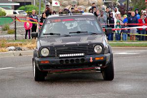 Andy Cowan / John Vinti VW Jetta VR6 on SS20, Sanford Center.