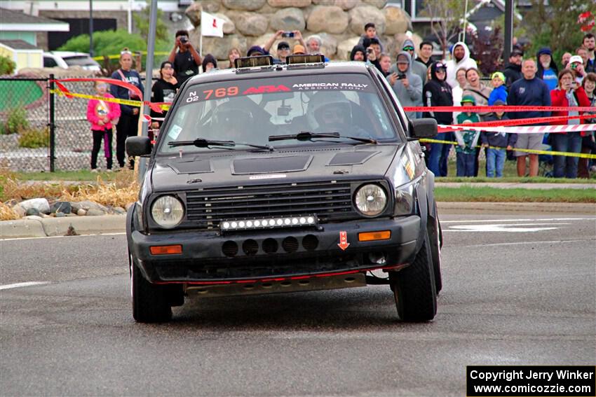Andy Cowan / John Vinti VW Jetta VR6 on SS20, Sanford Center.