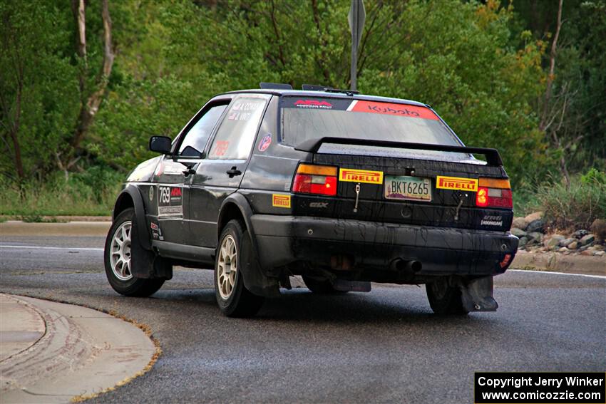 Andy Cowan / John Vinti VW Jetta VR6 on SS20, Sanford Center.