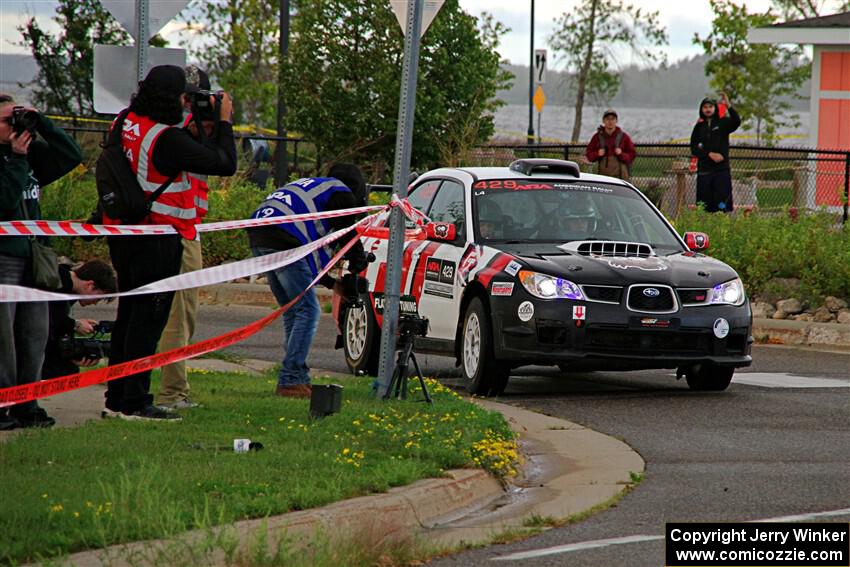 Scott Crouch / Elizabeth Crouch Subaru WRX on SS20, Sanford Center.