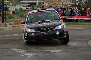 Scott Crouch / Elizabeth Crouch Subaru WRX on SS20, Sanford Center.