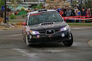 Scott Crouch / Elizabeth Crouch Subaru WRX on SS20, Sanford Center.