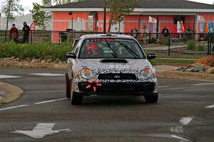 Peter Farrow / Jackson Sedivy Subaru WRX on SS20, Sanford Center.