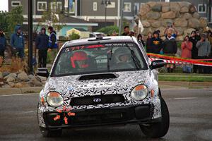 Peter Farrow / Jackson Sedivy Subaru WRX on SS20, Sanford Center.