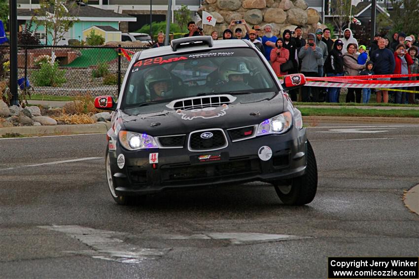 Scott Crouch / Elizabeth Crouch Subaru WRX on SS20, Sanford Center.