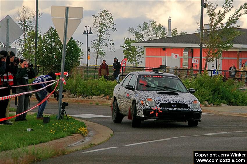 Peter Farrow / Jackson Sedivy Subaru WRX on SS20, Sanford Center.