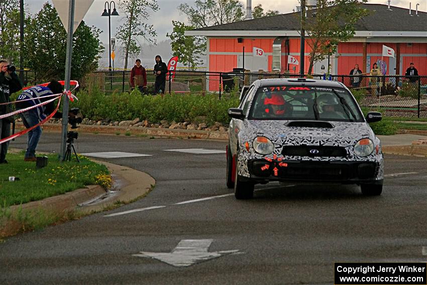 Peter Farrow / Jackson Sedivy Subaru WRX on SS20, Sanford Center.