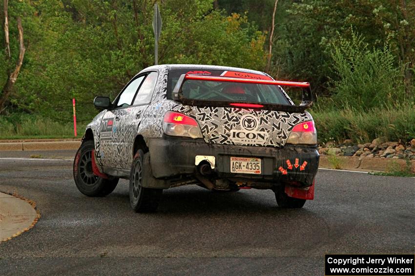 Peter Farrow / Jackson Sedivy Subaru WRX on SS20, Sanford Center.