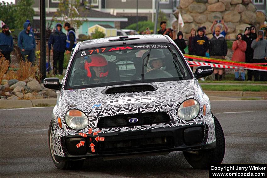 Peter Farrow / Jackson Sedivy Subaru WRX on SS20, Sanford Center.
