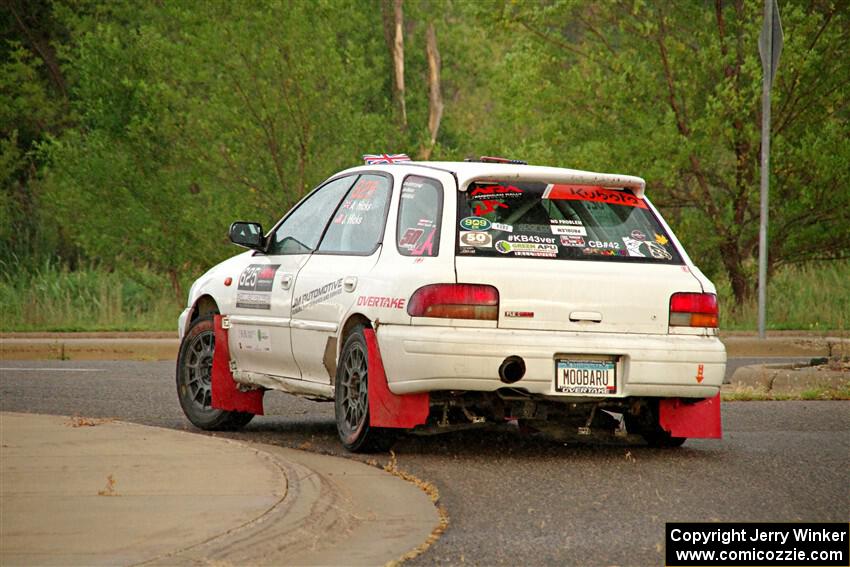 Aidan Hicks / John Hicks Subaru Impreza Wagon on SS20, Sanford Center.