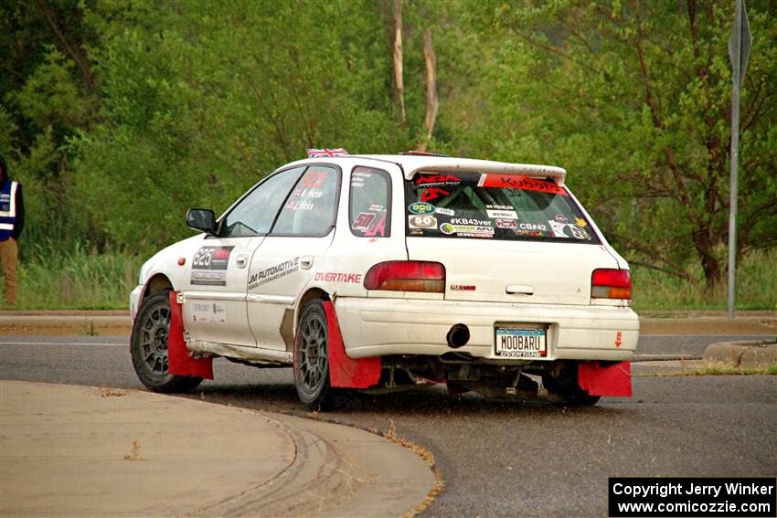 Aidan Hicks / John Hicks Subaru Impreza Wagon on SS20, Sanford Center.