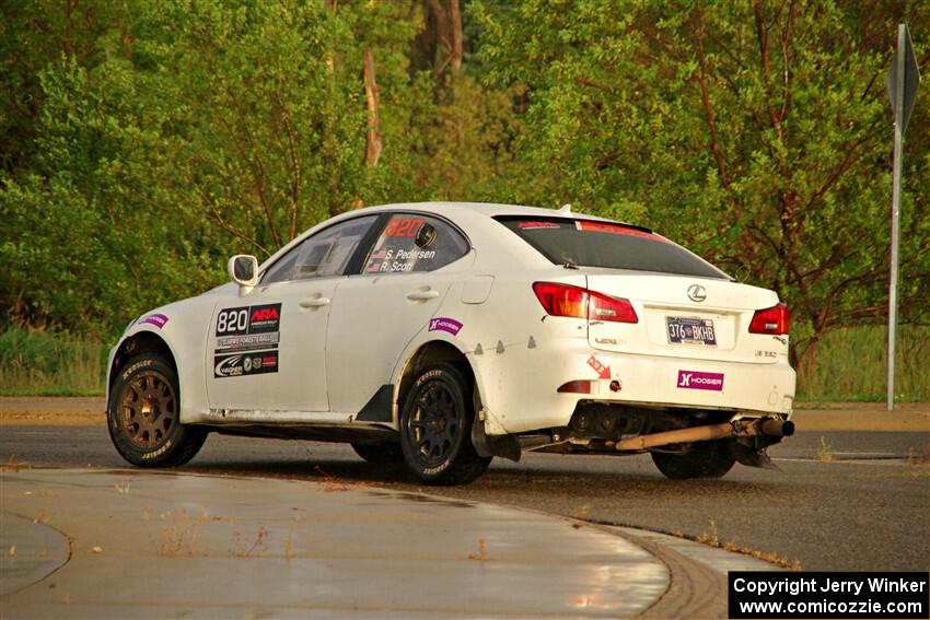 Scott Pedersen / Ryan Scott Lexus IS250 on SS20, Sanford Center.