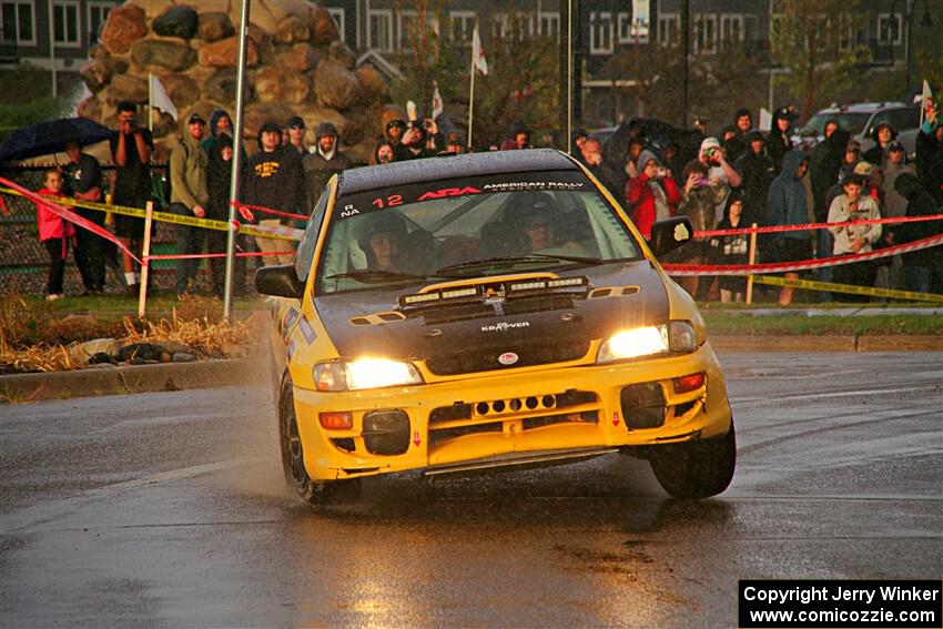 Steve Gingras / Katie Gingras Subaru Impreza on SS20, Sanford Center.