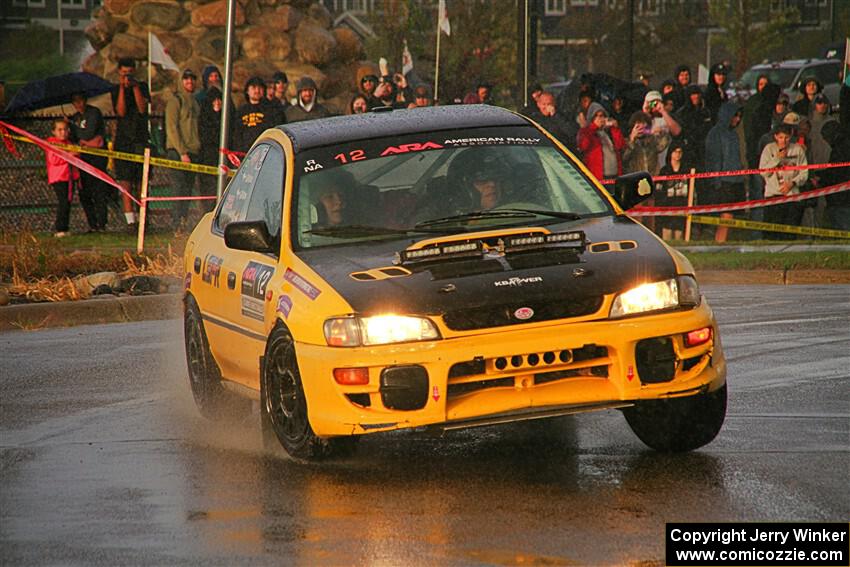 Steve Gingras / Katie Gingras Subaru Impreza on SS20, Sanford Center.
