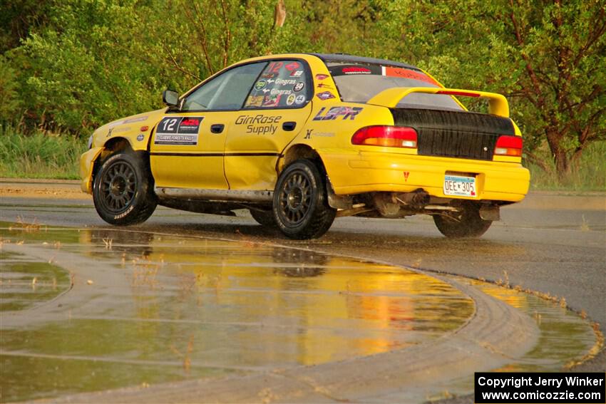 Steve Gingras / Katie Gingras Subaru Impreza on SS20, Sanford Center.