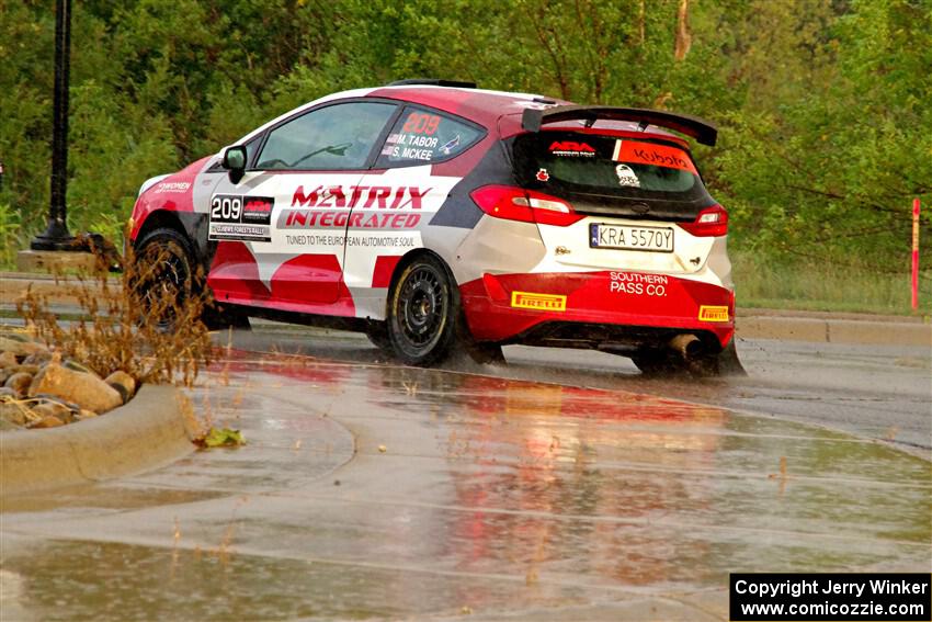 Madelyn Tabor / Sophia McKee Ford Fiesta Rally3 on SS20, Sanford Center.