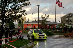 Vincent Trudel / Glen Ray Subaru WRX STi on SS20, Sanford Center.