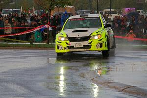 Vincent Trudel / Glen Ray Subaru WRX STi on SS20, Sanford Center.