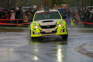 Vincent Trudel / Glen Ray Subaru WRX STi on SS20, Sanford Center.