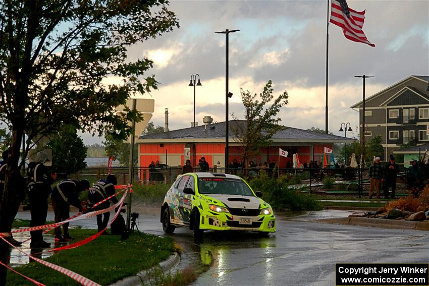 Vincent Trudel / Glen Ray Subaru WRX STi on SS20, Sanford Center.